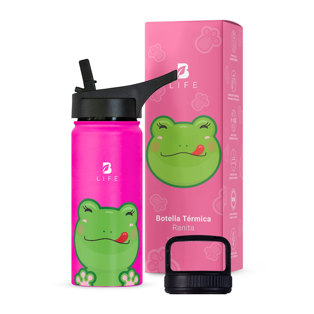 Botella Térmica Para Niños | Ranita 355 y 532 ml