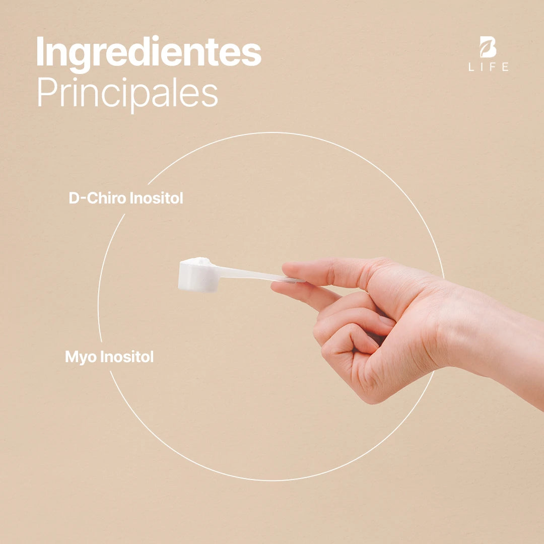 Myo & D-Chiro Inositol Platinum | Relación Ideal 40:1 de Alta Pureza en Polvo | Fórmula Platinum | B Life