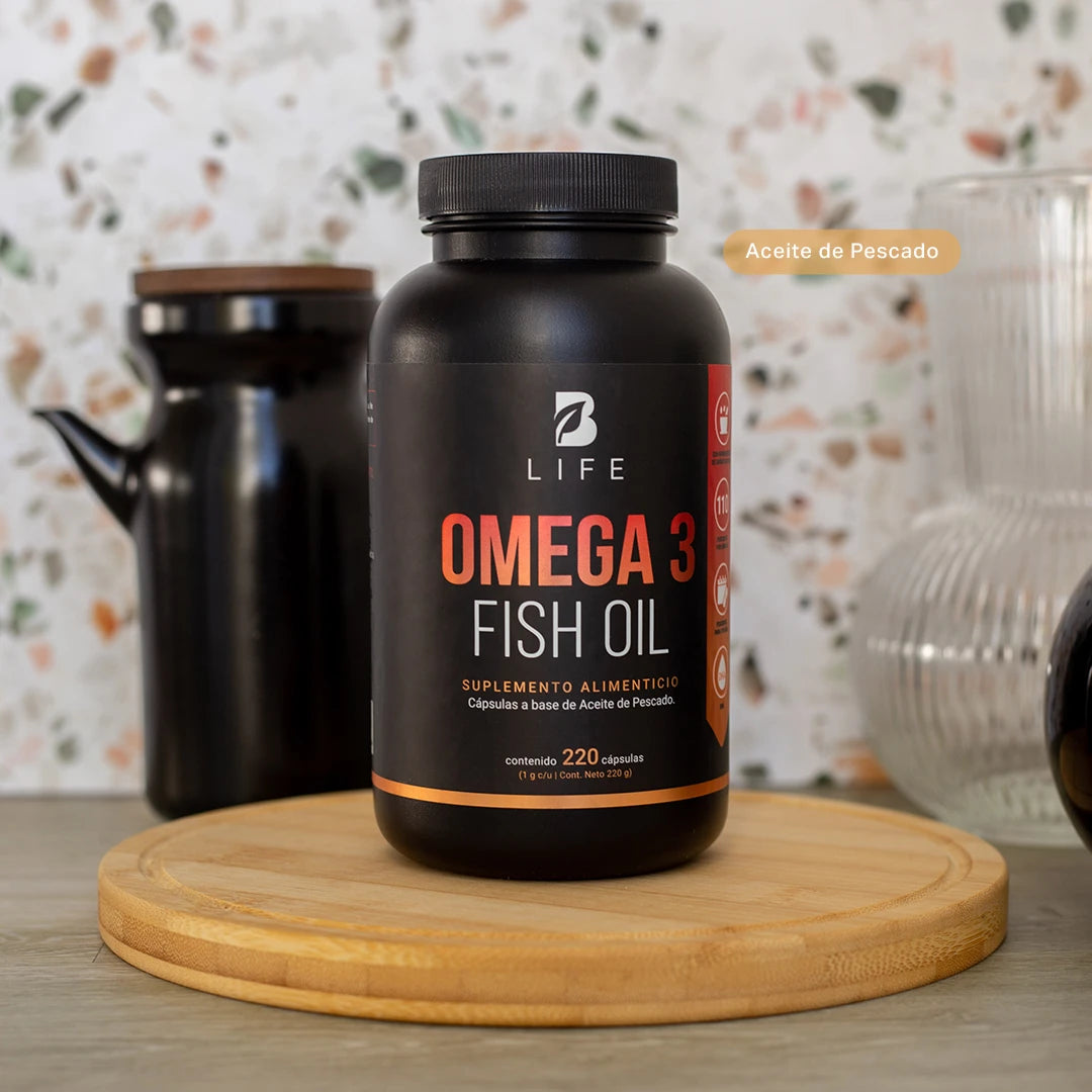 Omega 3 Aceite de Pescado con EPA y DHA | 220 cápsulas | 1000 mg por porción