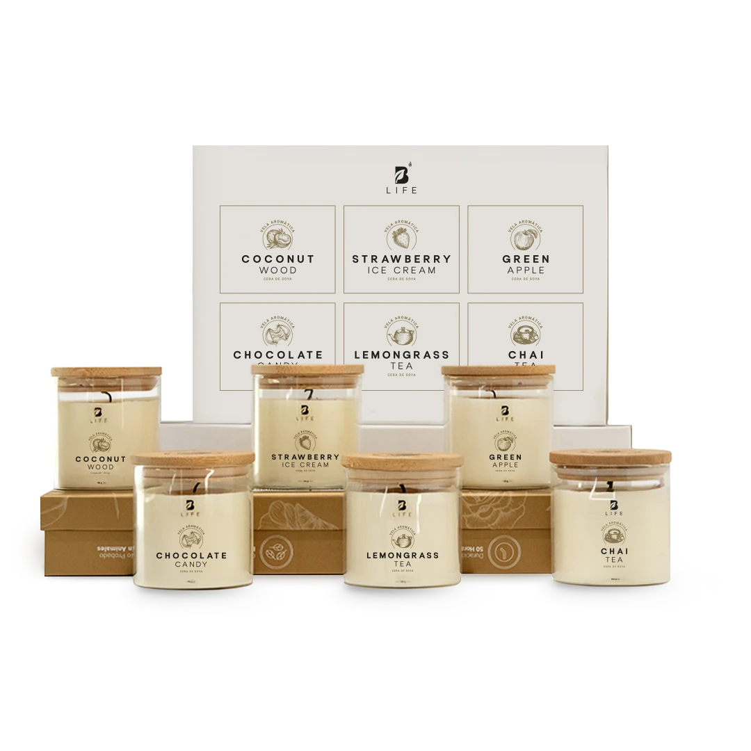 Kit de 6 Velas Harmony Fusion 160 g c/u