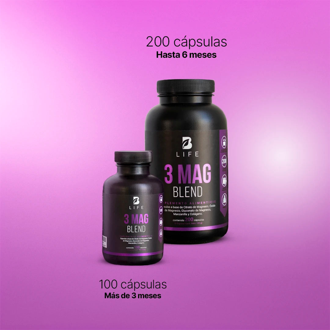 Mezcla de Magnesios | Citrato, Óxido y Gluconato de Alta Absorción 3 Mag Blend | Mezcla de Citrato, Óxido y Gluconato de Magnesio