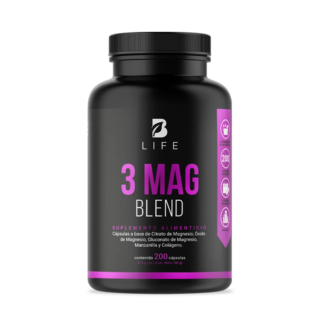Mezcla de Magnesios | Citrato, Óxido y Gluconato de Alta Absorción 3 Mag Blend | Mezcla de Citrato, Óxido y Gluconato de Magnesio