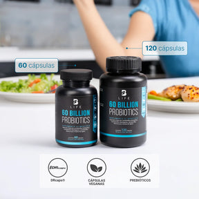 60 Billones de Probióticos | DRcaps | con Inulina De Agave