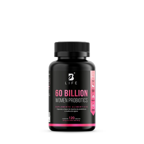 60 billones de Probióticos Para Mujer | con Bromelina e Inulina de Agave | 120 cápsulas