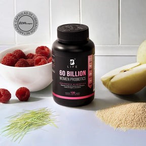60 billones de Probióticos Para Mujer | con Bromelina e Inulina de Agave | 120 cápsulas