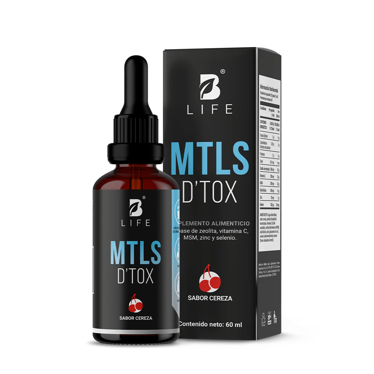 Mezcla de Zeolita, Vitamina C, MSM en Gotas | Adicionado con Zinc y Selenio | 60 ml