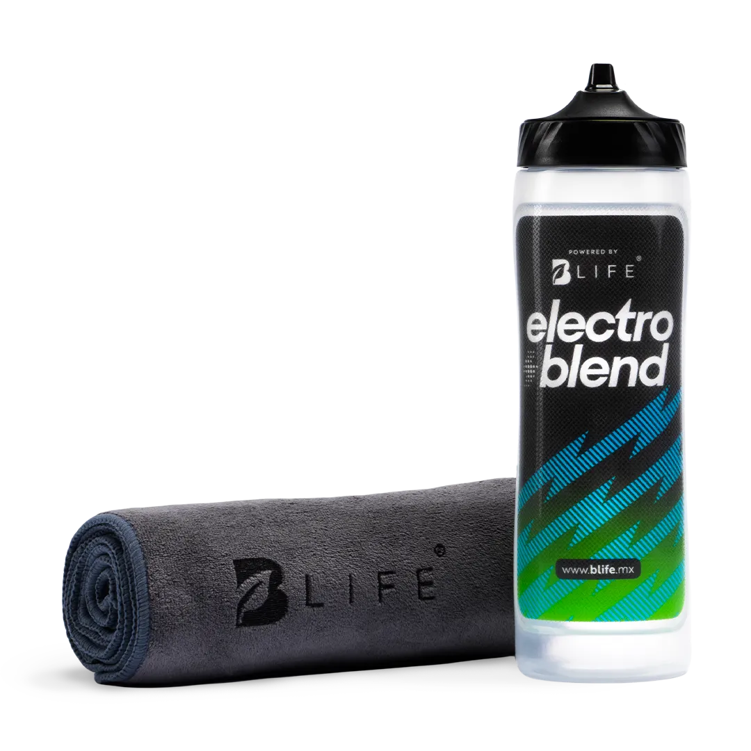 Botella Electroblend 877 ml + Sport Towel