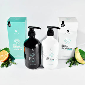 Kit Natural de Aloe Champú y Acondicionador 800 ml c/u