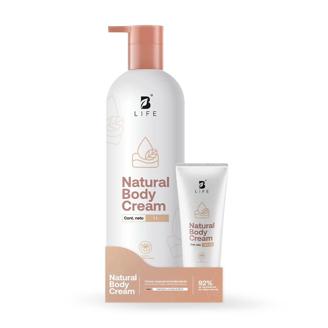 Natural Body Cream | Crema Corporal Hidratante 1 L