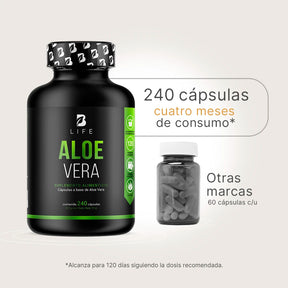 Extracto de Aloe Vera | Concentración 200:1 | 240 cápsulas