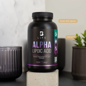 Ácido Alfa Lipoico | adicionado con Cúrcuma | 180 cápsulas