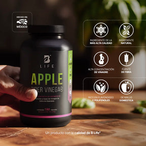 Vinagre de Manzana con Cultivo “La Madre” | Fórmula Natural en Cápsulas | B Life