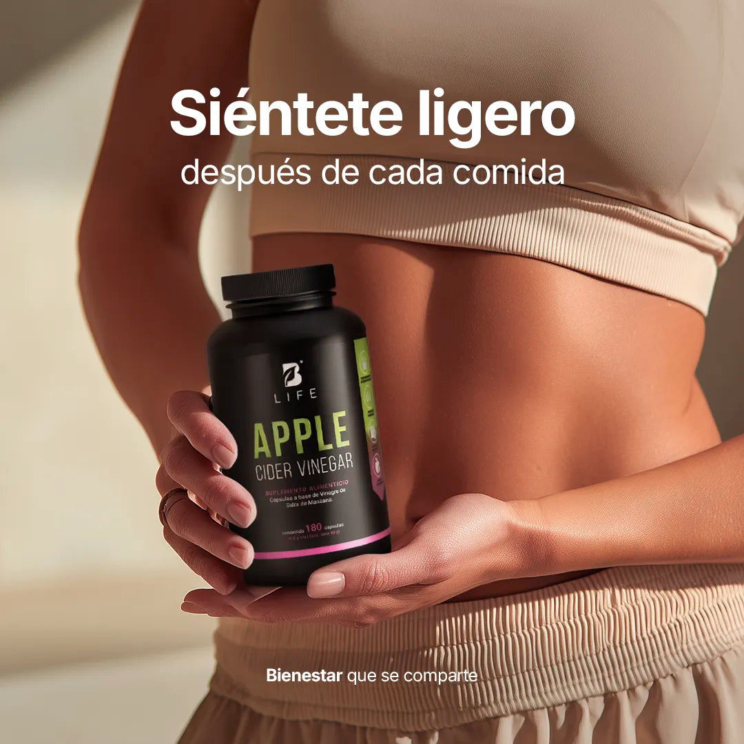 Vinagre de Manzana con Cultivo “La Madre” | Fórmula Natural en Cápsulas | B Life