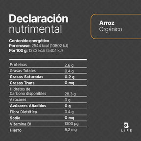 Arroz Blanco Orgánico | 2 kg