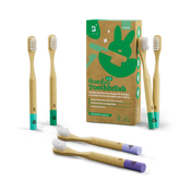 Bamboo Toothbrush Kids | Cepillos Dentales de Bambú para Niños 6 o 12 Piezas
