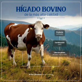 Hígado Vacuno | Res de Nueva Zelanda | 180 cápsulas