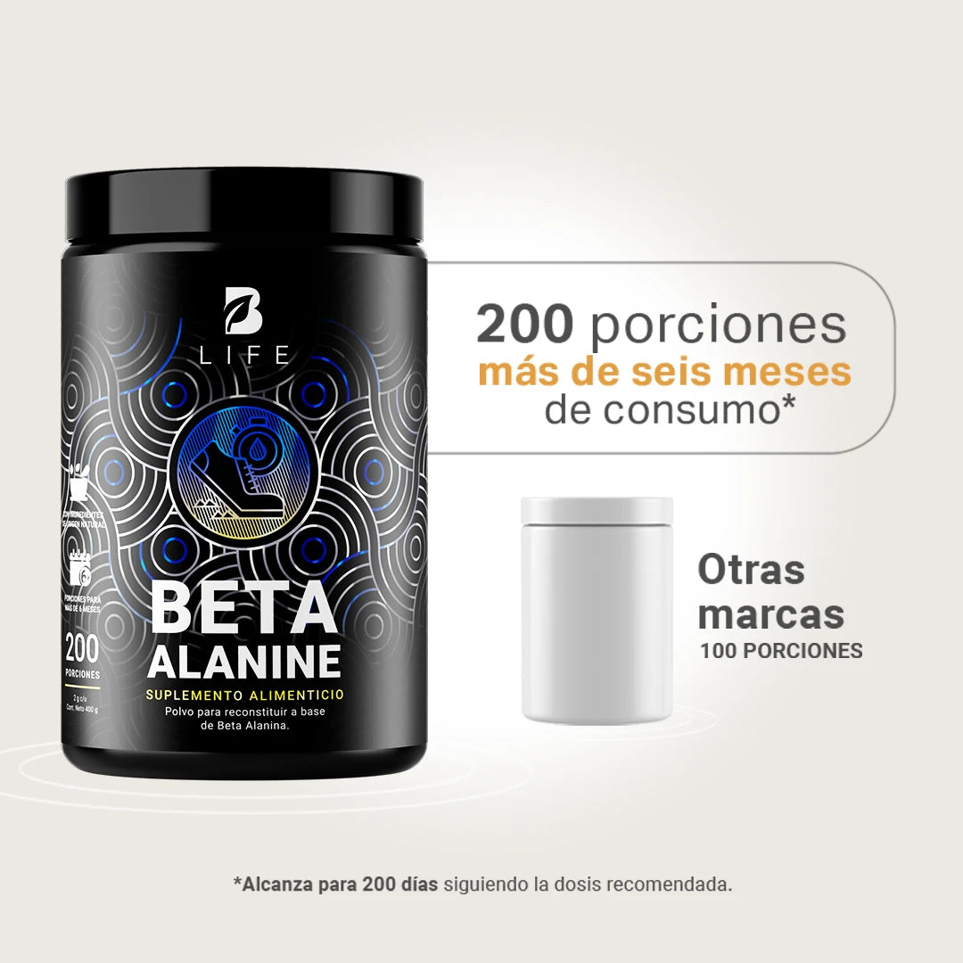 Beta Alanina en polvo | 200 Servicios | 400 Gramos