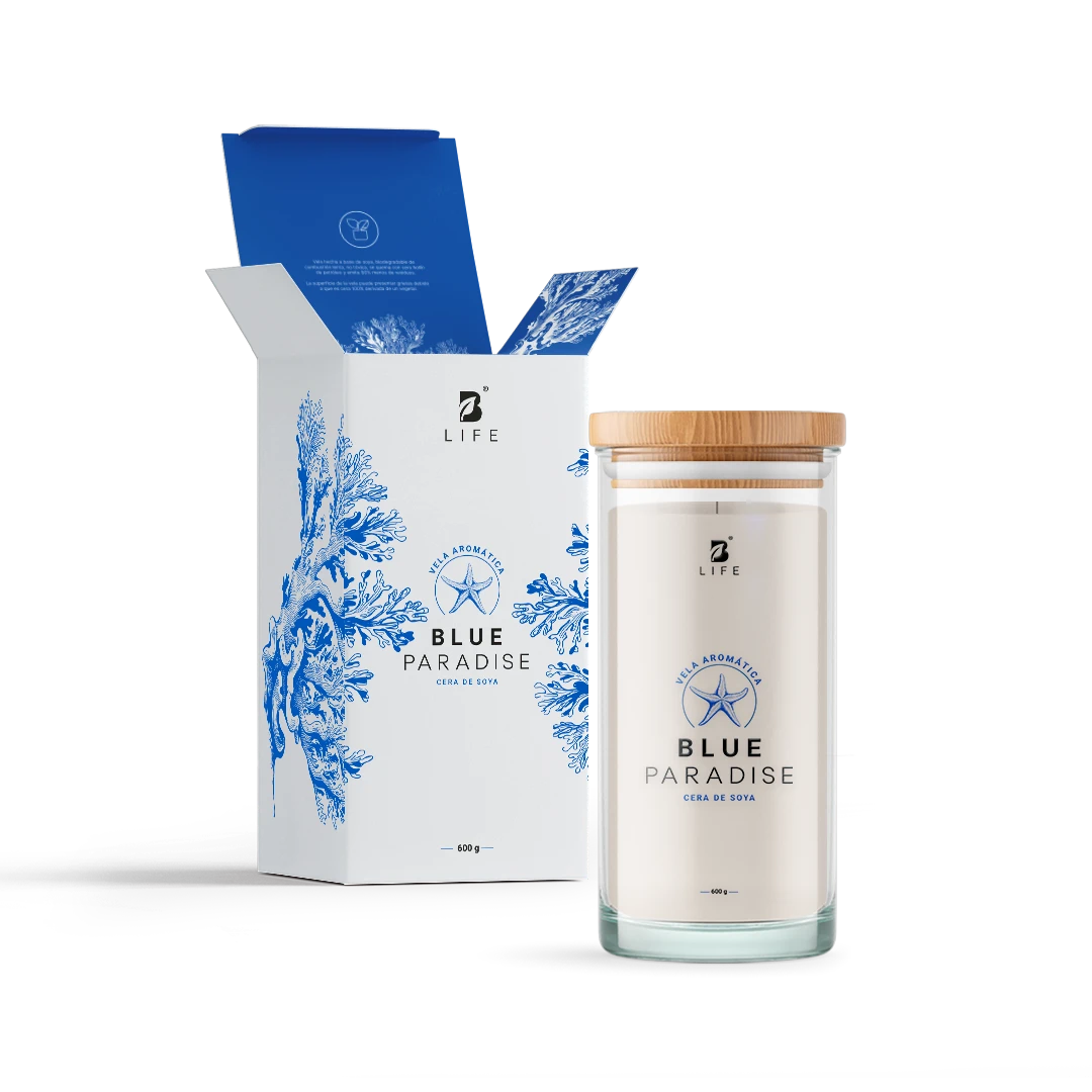 Blue Paradise Aromatic Candle | Vela Aromática Brisa Refrescante 600 g