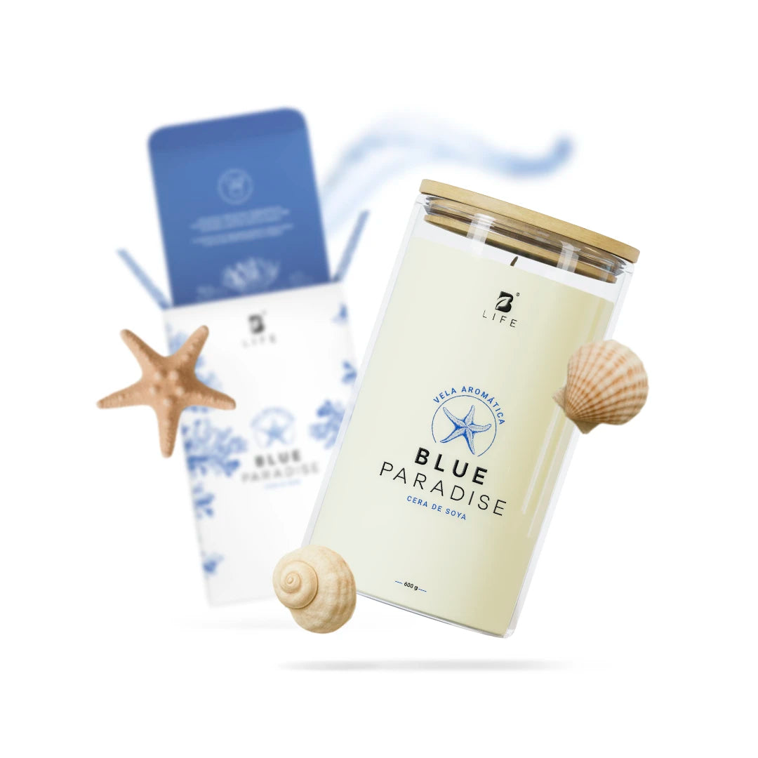 Blue Paradise Aromatic Candle | Vela Aromática Brisa Refrescante 600 g