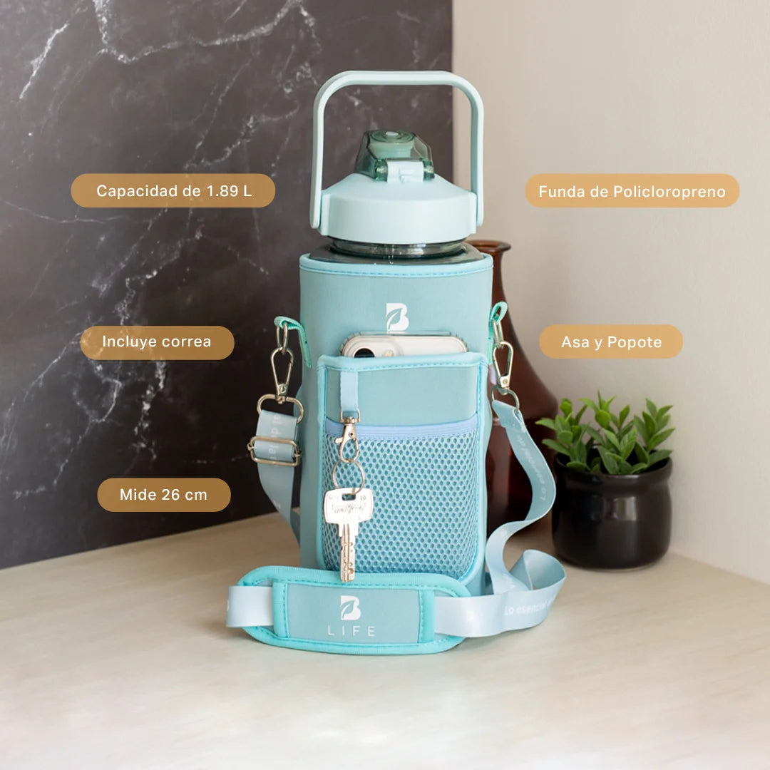 Botella Motivacional | Azul 1.89 L