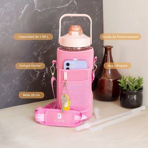 Botella Motivacional | Rosa 1.89 L
