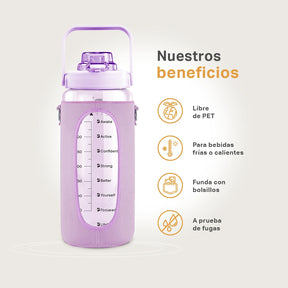 Botella Motivacional | Violeta 2 L