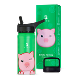 Botella Térmica Para Niños | Chanchito 355 y 532 ml