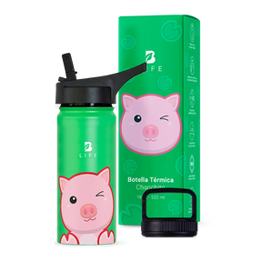 Botella Térmica Para Niños | Chanchito 355 y 532 ml