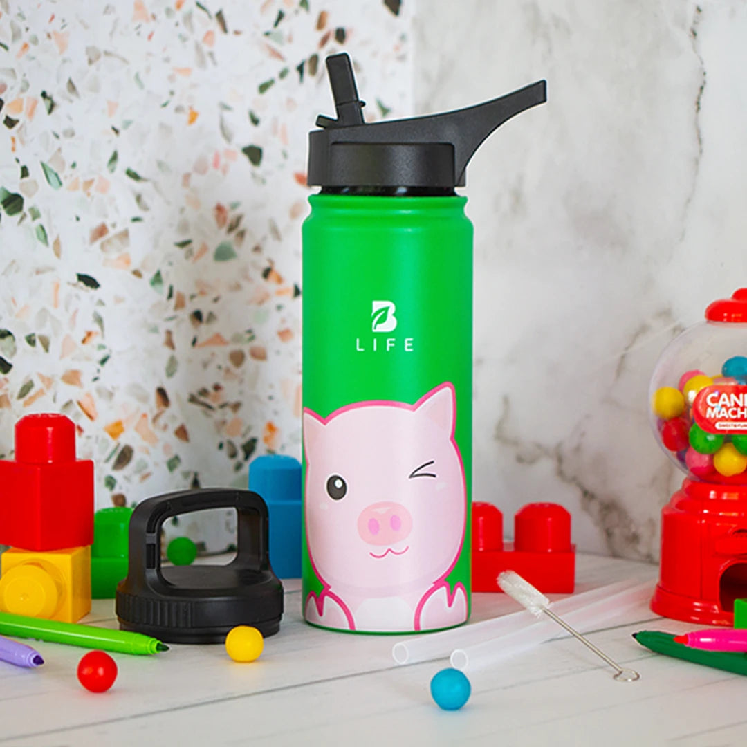 Botella Térmica Para Niños | Chanchito 355 y 532 ml