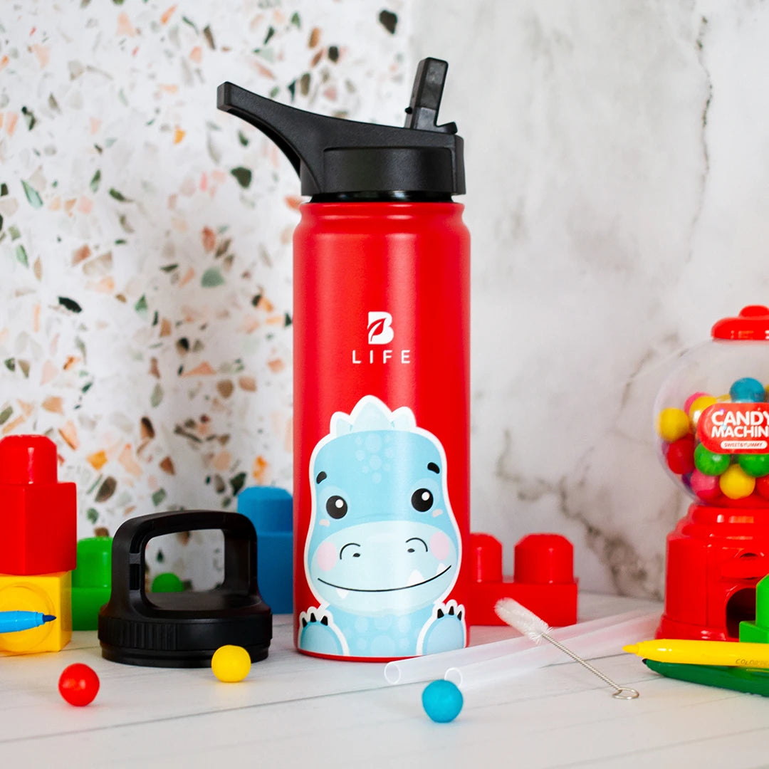 Botella Térmica Para Niños | Dinosaurio 355 y 532 ml