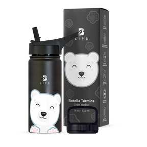 Botella Térmica Para Niños | Oso Polar 355 y 532 ml