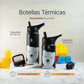 Botella Térmica Para Niños | Oso Polar 355 y 532 ml