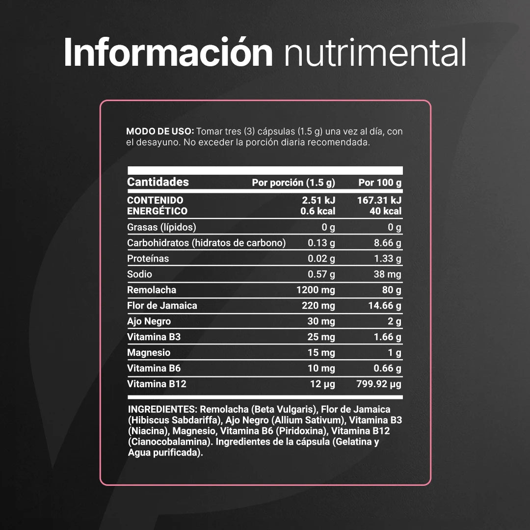 Mezcla de Remolacha con Flor de Jamaica | adicionado con Vitaminas