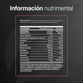 Mezcla de Remolacha con Flor de Jamaica | adicionado con Vitaminas