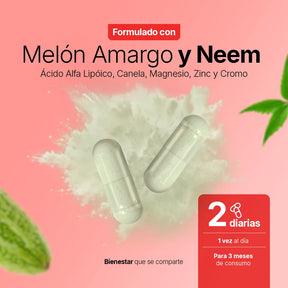 Mezcla de Melón Amargo con Ácido Alfa Lipoico | potenciado con Zinc