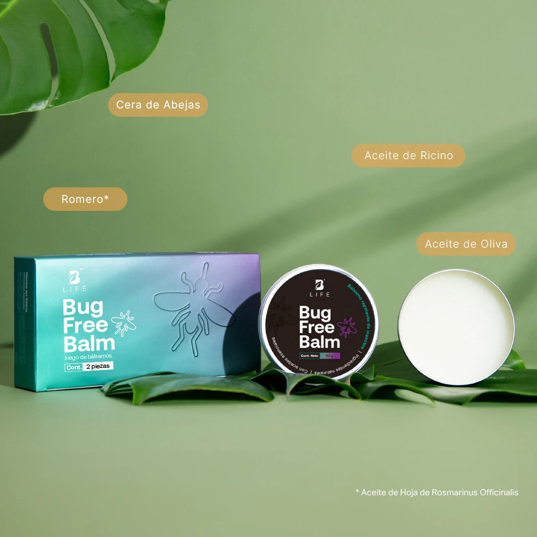 Bug Free Balm | Bálsamo Anti-picaduras de insectos 2 piezas 113 g c/u