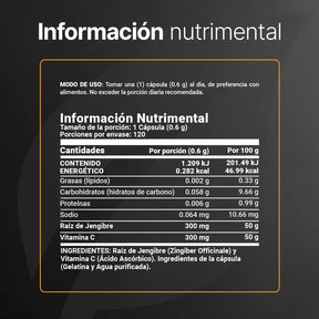Vitamina C | adicionado con Jengibre