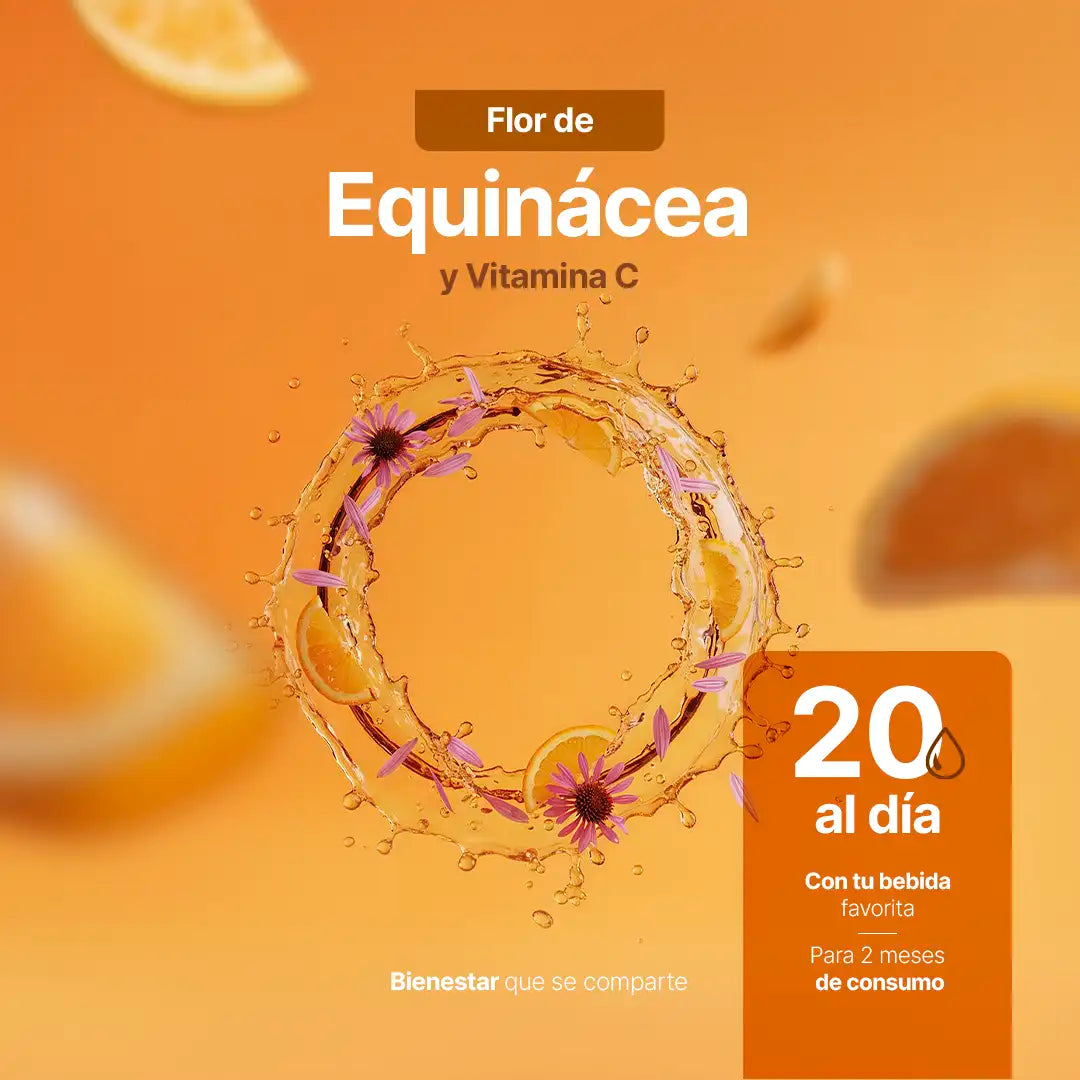 Vitamina C en gotas | potenciado con Equinácea | 60 ml