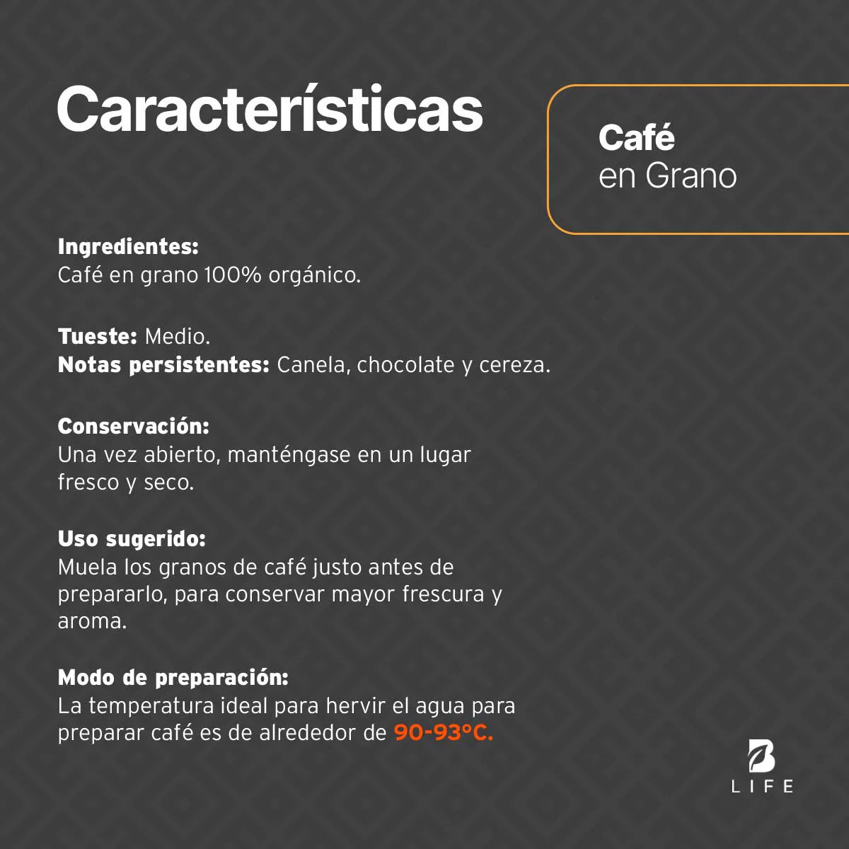 Café en Grano Orgánico | 1 kg