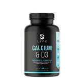 Calcio y Vitamina D3 | 1500 mg por porción | 180 cápsulas | B Life