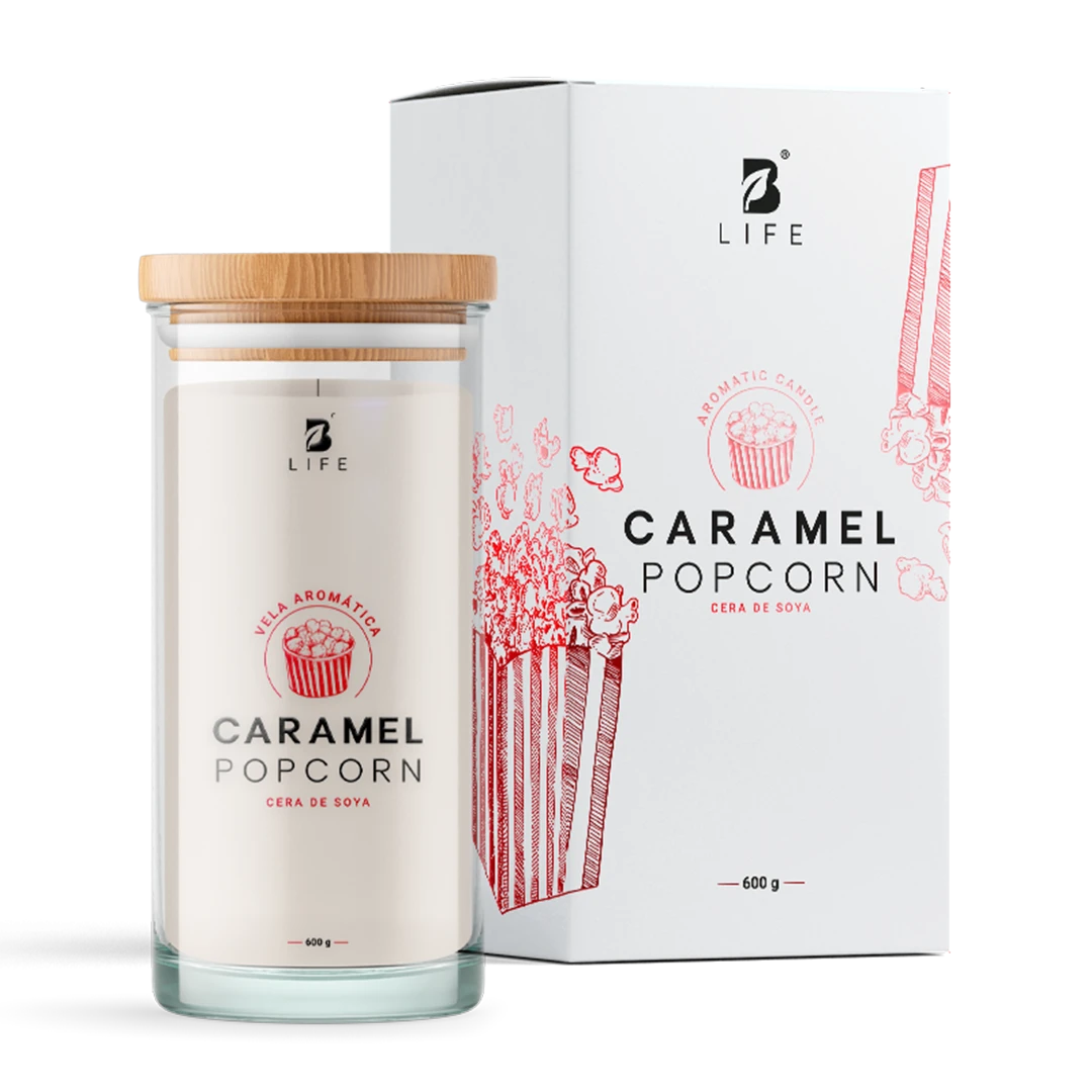 Caramelized Popcorn Aromatic Candle | Vela Aromática Palomita Caramelizada 600 g