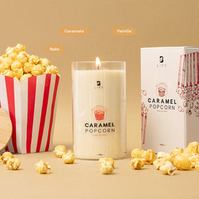 Caramelized Popcorn Aromatic Candle | Vela Aromática Palomita Caramelizada 600 g