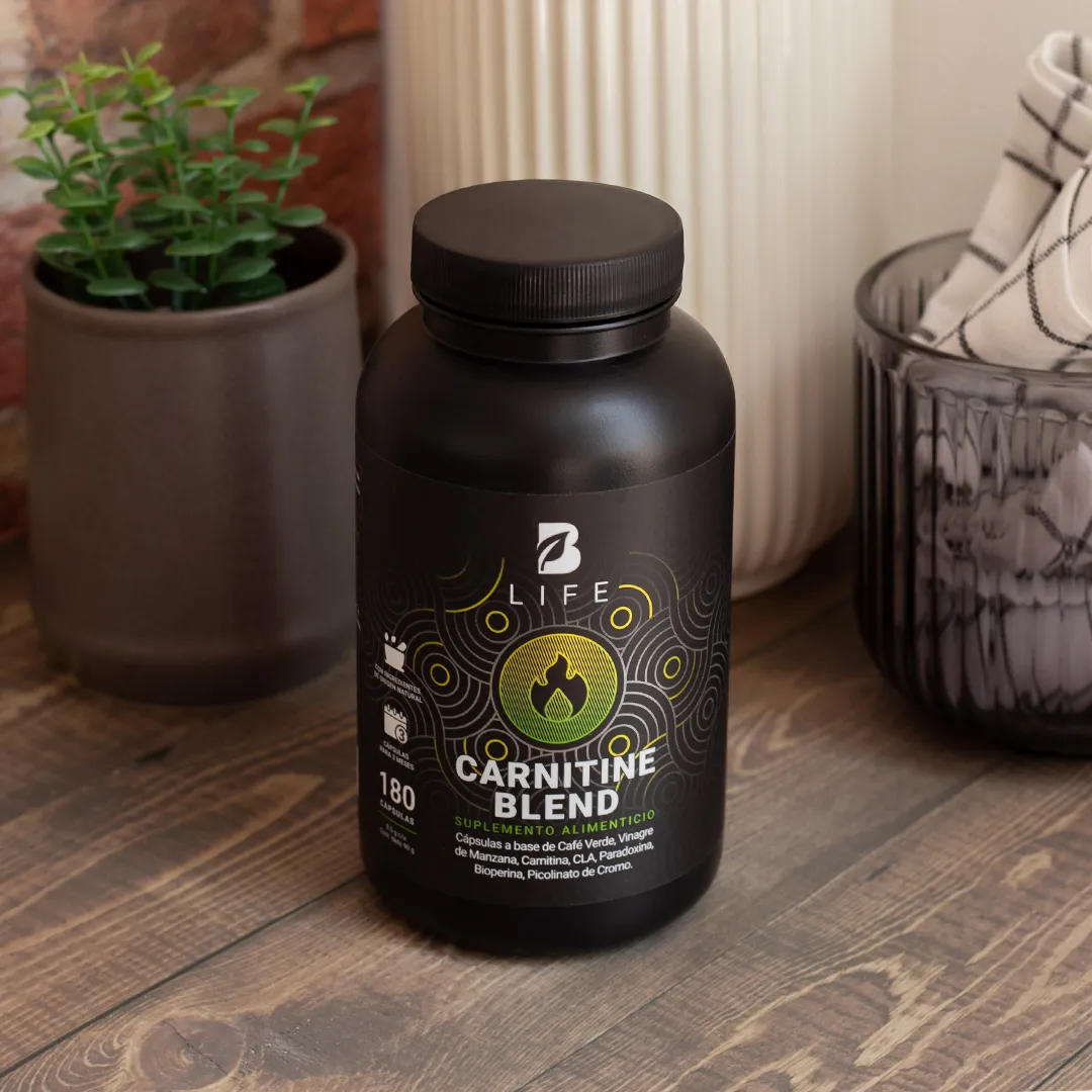 Carnitina | con Café Verde, Vinagre de Manzana, CLA y Picolinato de Cromo | 180 Cápsulas