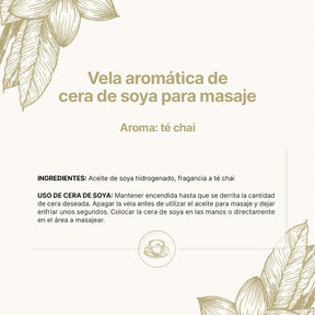 Chai Tea Aromatic Candle | Vela Aromática Té Chai 600 g