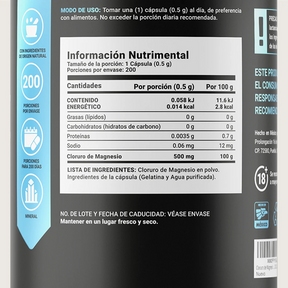 Cloruro de Magnesio Puro | 500 mg por porción