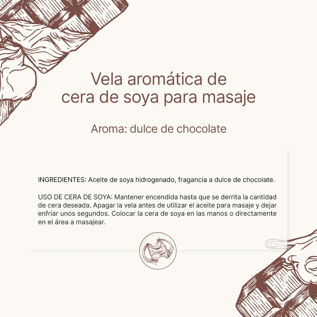 Chocolate Candy Aromatic Candle | Vela Aromática Dulce de Chocolate 600 g
