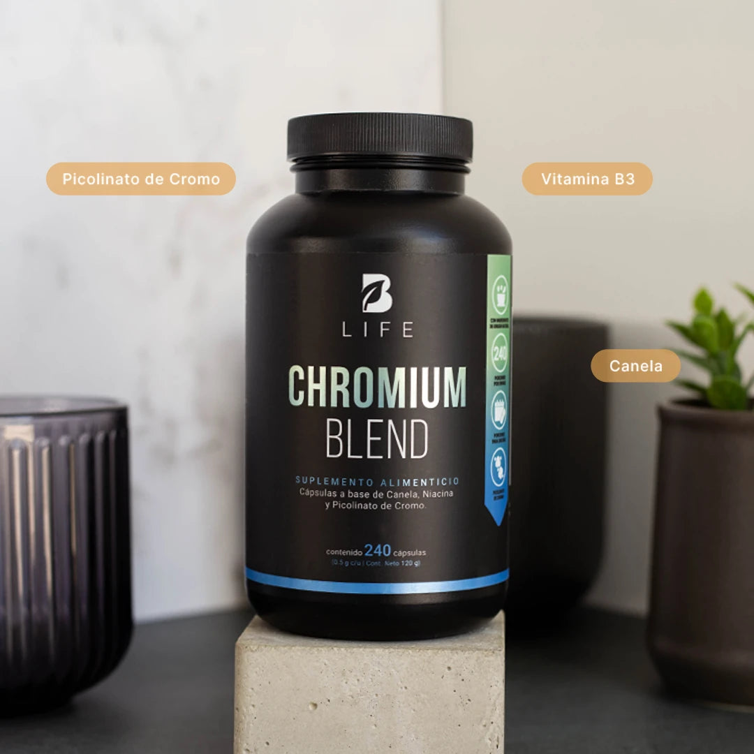 Picolinato de Cromo | Canela y Niacina | 240 cápsulas