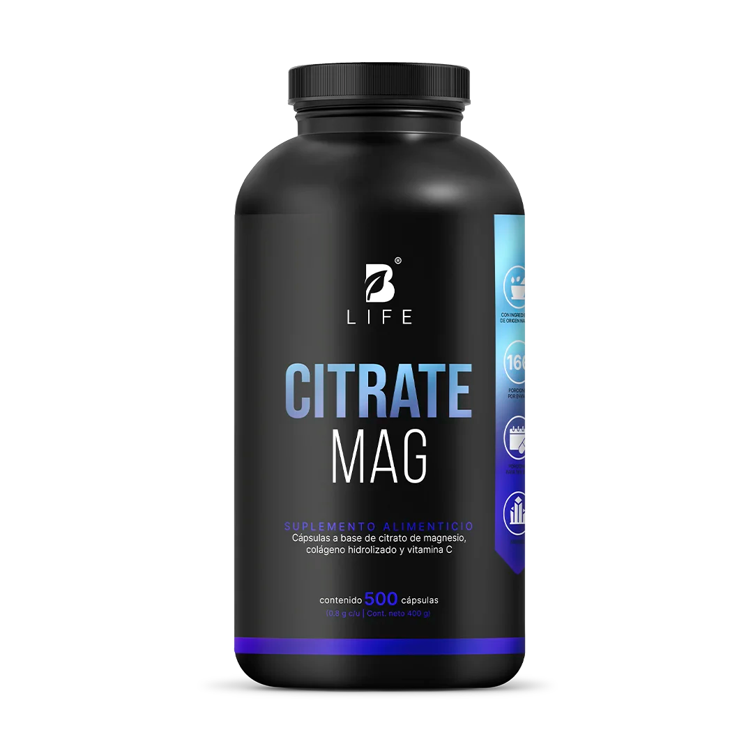 Citrato de Magnesio Puro | con Vitamina C y Colágeno Hidrolizado