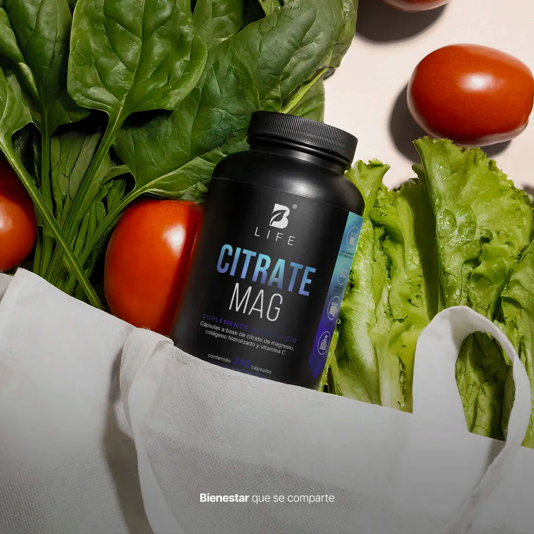 Citrato de Magnesio Puro | con Vitamina C y Colágeno Hidrolizado