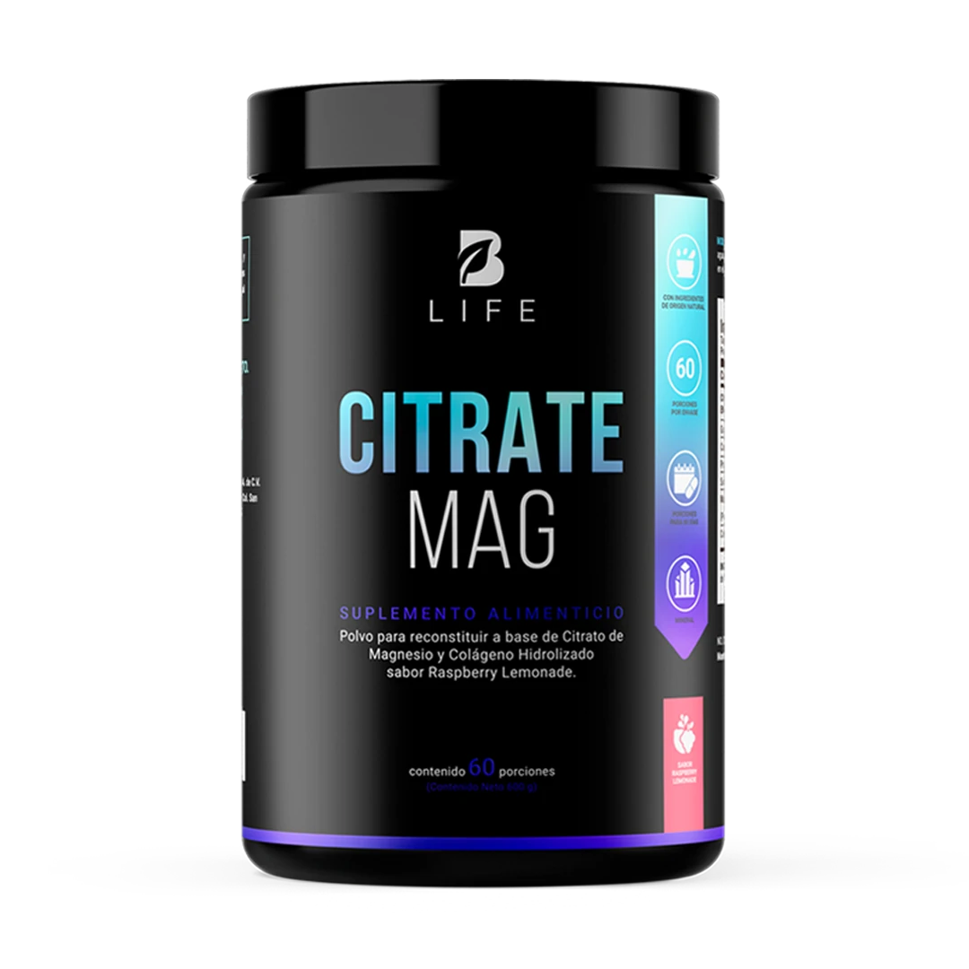 Citrato de Magnesio | con Colágeno Hidralizado | 60 porciones